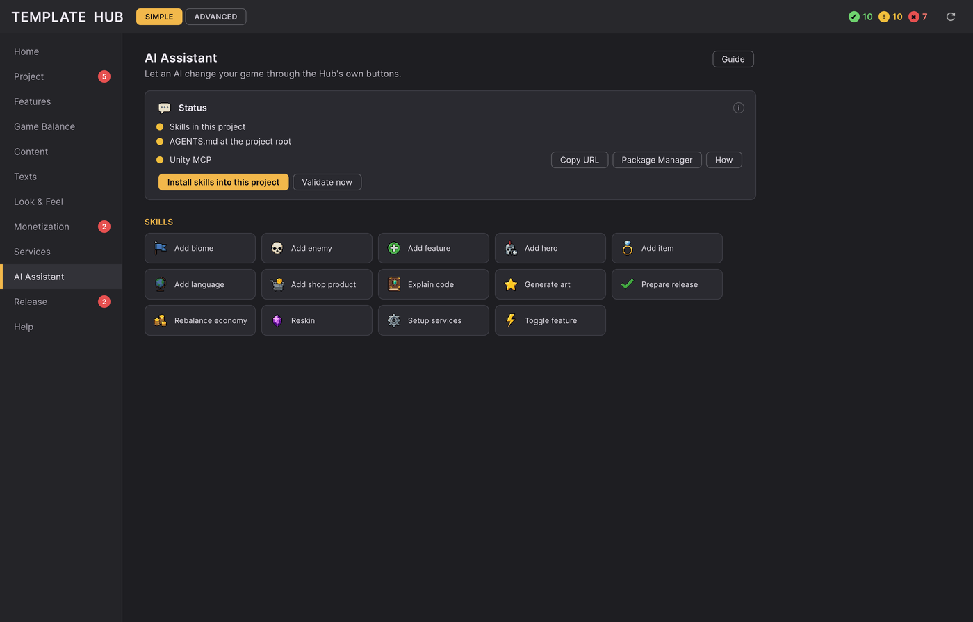 Hub: AI Assistant